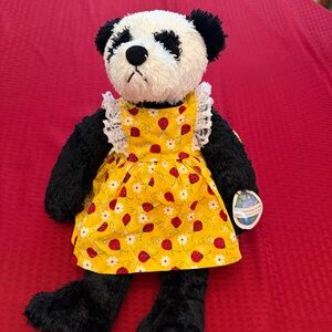 Ladybug Dress Panda Plush Toy